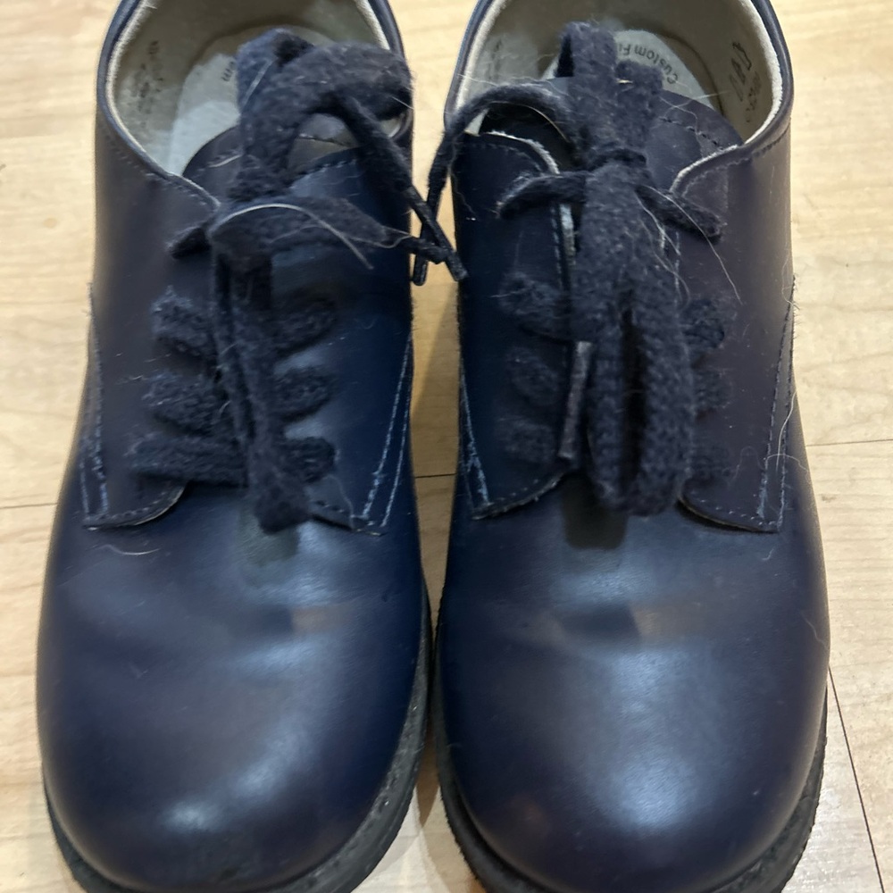 FootMates Navy Blue Kids Dress Shoes
